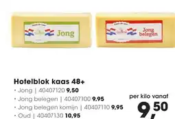 Hanos Hotelblok kaas 48+ aanbieding