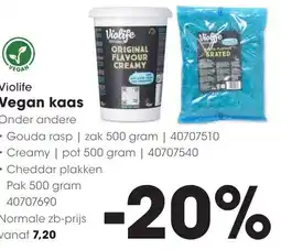 Hanos Violife Vegan kaas aanbieding