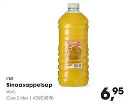 Hanos I'M Sinaasappelsap aanbieding