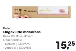 Hanos Dobla Ongevulde macarons aanbieding