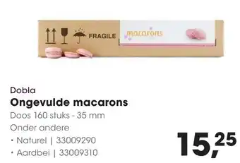 Hanos Dobla Ongevulde macarons aanbieding