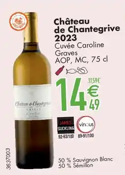 Cora Château de Chantegrive 2023 aanbieding