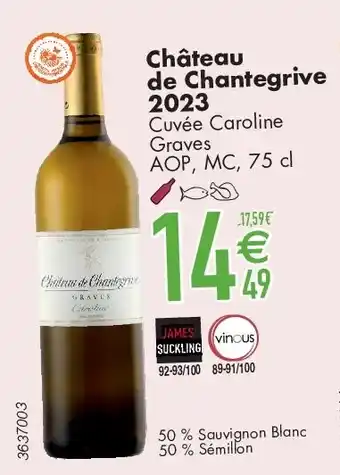 Cora Château de Chantegrive 2023 aanbieding