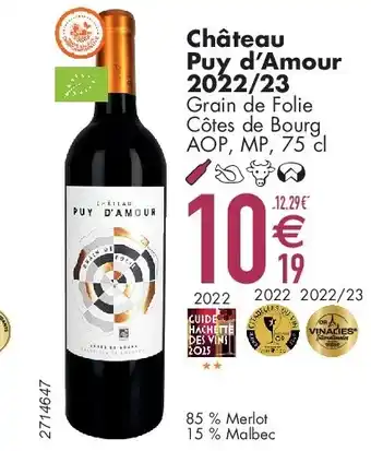 Cora Château Puy d’Amour 2022/23 aanbieding