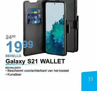 AUVA Behello Galaxy S21 Wallet aanbieding