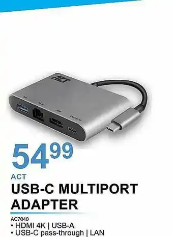 AUVA Act Usb-c Multiport Adapter aanbieding