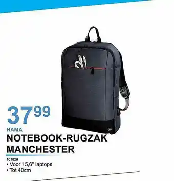 AUVA Hama Notebook-rugzak Manchester aanbieding