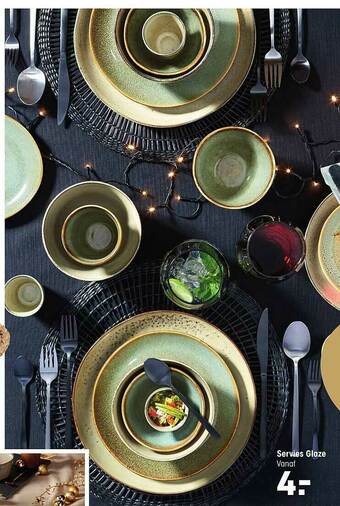 Kwantum Servies Glaze aanbieding