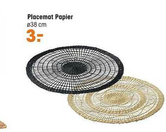 Kwantum Placemat Papier aanbieding
