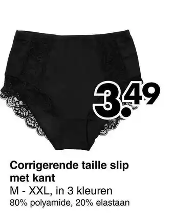 Wibra Corrigerende Taille Slip Met Kant aanbieding