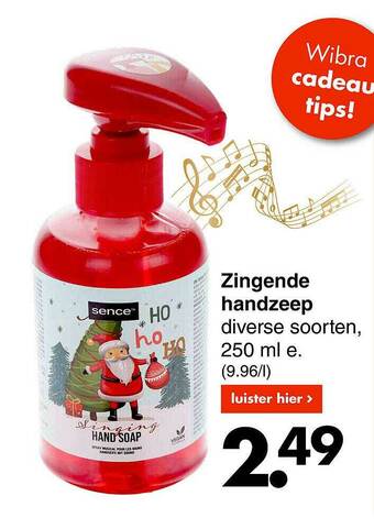 Wibra Zingende Handzeep aanbieding