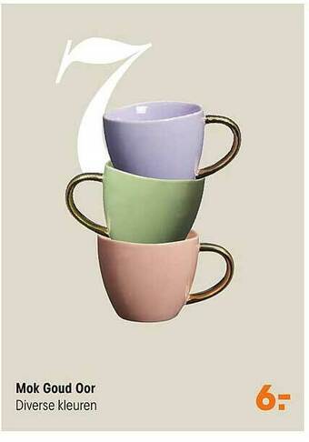 Kwantum Mok Goud Oor aanbieding