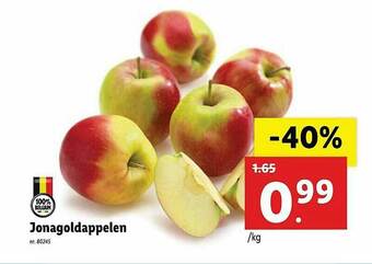 Lidl Jonagoldappelen aanbieding