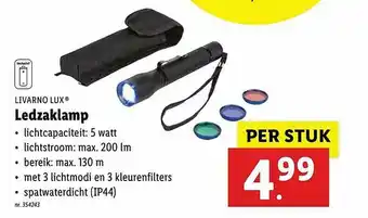 Lidl Livarno Lux Ledzaklamp aanbieding