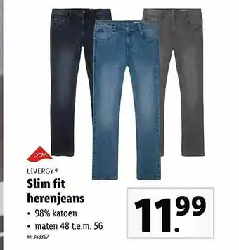 Livergy Slim Fit Herenjeans