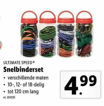 Lidl Ultimate Speed Snelbinderset aanbieding