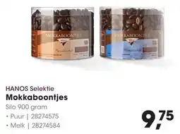 Hanos Hanos Selektie Mokkaboontjes aanbieding