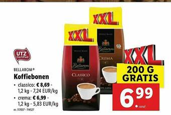 Lidl Bellarom Koffiebonen aanbieding
