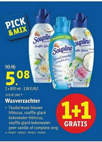 Lidl Soupline Wasverzachter aanbieding