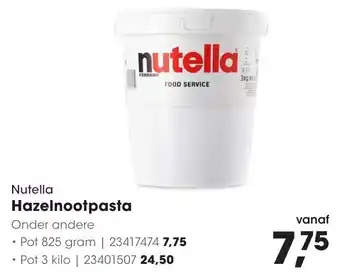 Hanos Nutella Hazelnootpasta aanbieding