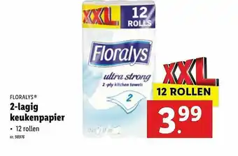 Lidl Floraylys 2-lagig Keukenpapier aanbieding