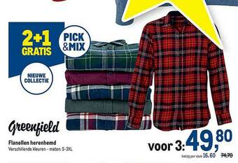 Flanellen Herenhemd