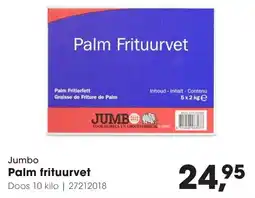 Hanos Jumbo Palm Frituurvet aanbieding