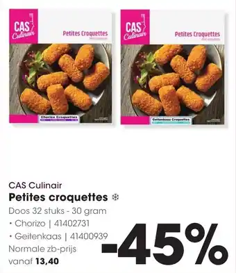 Hanos CAS Culinair Petites Croquettes aanbieding