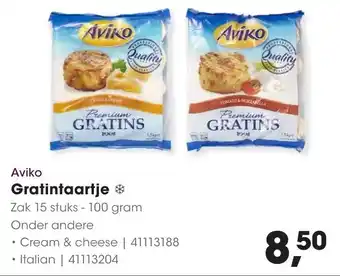 Hanos Aviko Gratintaartje aanbieding