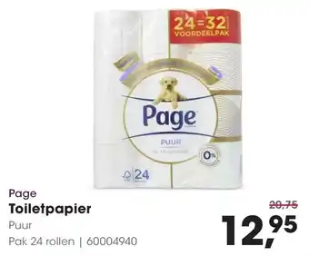 Hanos Page Toiletpapier aanbieding