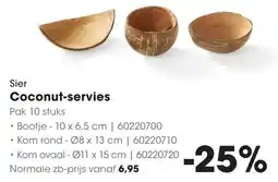 Hanos Sier Coconut Servies aanbieding