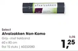 Hanos Select Afvalzakken Non-Komo aanbieding