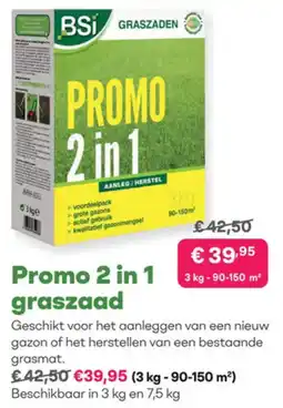 Multi bazar Promo 2 in 1 graszaad aanbieding