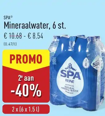 ALDI SPA Mineraalwater aanbieding