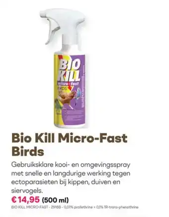 Multi bazar Bio kill micro fast birds aanbieding