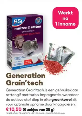 Multi bazar Generation Grain'tech aanbieding