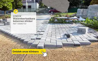 Brico Coeck waterdoorlaatbare betonnen klinker aanbieding