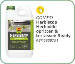 Brico Compo herbistop herbicide opritten & terrassen ready aanbieding