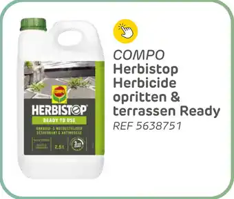 Brico Compo herbistop herbicide opritten & terrassen ready aanbieding