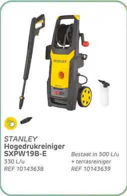 Brico Stanley hogedrukreiniger SXPW19B-E aanbieding