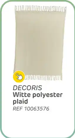 Brico Decoris witte polyester plaid aanbieding