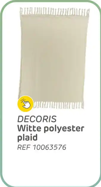 Brico Decoris witte polyester plaid aanbieding