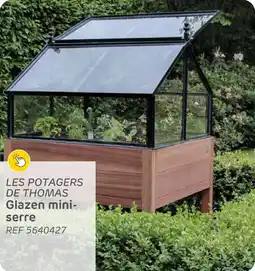 Brico Les potagers de thomas glazen mini serre aanbieding