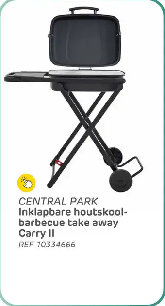 Brico Central park inklapbare houtskool barbecue take away carry ii aanbieding