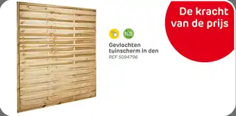 Brico Gevlochten tuinscherm in den aanbieding