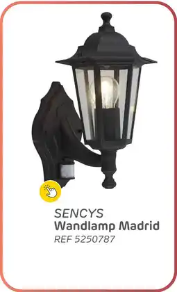 Brico Sencys wandlamp madrid aanbieding