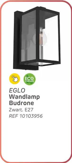 Brico Eglo wandlamp budrone aanbieding