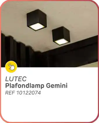 Brico Lutec plafondlamp gemini aanbieding