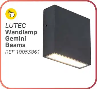 Brico Lutec wandlamp gemini beams aanbieding