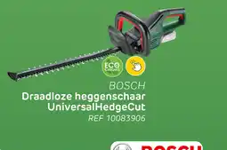 Brico Bosch draadloze heggenschaar universalhedgecut aanbieding